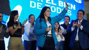 Luisa González agradeció por el apoyo demostrado en las urnas.