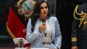 La vicepresidenta Verónica Abad explicó la razón por la que no estuvo en eventos junto al presidente Daniel Noboa.
