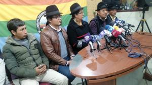 En rueda de prensa se presentó el Movimiento Indígena y Campesino de Cotopaxi.
