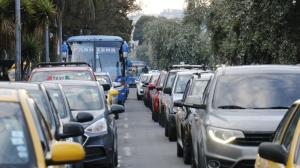 Tráfico vehicular en Quito