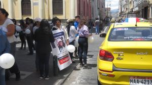 Los familiares realizaron una protesta por la desapareción de Dana Ramos.