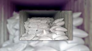 Este es el cargamento encontrado en un puerto de Guayaquil. La cocaína iba a ser enviada a México.