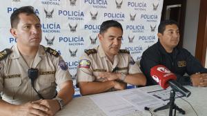 El coronel Pablo Guachamín (c), comandante de la Subzona Azuay de la Policía Nacional, explicó sobre los supuestos casos de secuestros ocurridos en la provincia.
