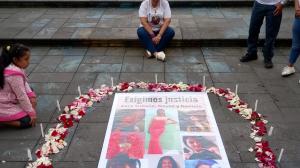 Celebración del primer aniversario de las víctimas ayer en el Parque Central de Santo Domingo.