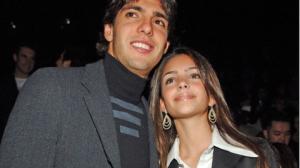 El exfutbolista Kaká y Caroline Celico.jpg