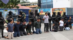 Los capturados del caso Jaguar fueron presentados en Guayaquil.