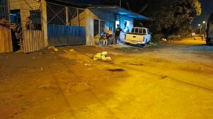 Escena del crimen del doble asesinato en El Guabo