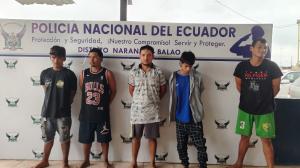 Detenidos miembros Los Lobos Naranjal
