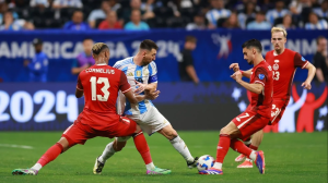 Ambas selecciones se enfrentaron en fase de grupo. Argentina se impuso 2-0.