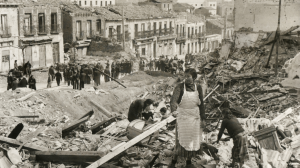 La guerra civil española se desarrolló durante casi tres años.