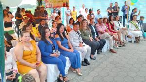 Representantes de la parroquia llegaron para el festejo.