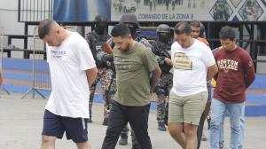 Los sospechosos fueron detenidos en un operativo ejecutado en Durán, Guayaquil, Samborondón y Daule