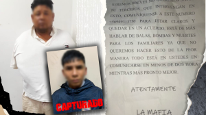 Extorsionador detenido y miembro de Los Fatales capturado