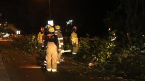 Miembros del Cuerpo de Bomberos llegaron a socorrer la emergencia.