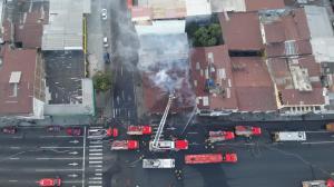 incendio en el centro