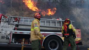 Incendio forestal Quito