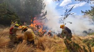 En Cotopaxi también se registró un incendio de gran magnitud.