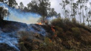 Los incendios en Quito, sin control.