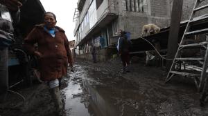 Las fuertes lluvias afectaron a varios sectores de la capital.