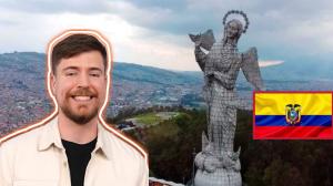 Mr. Beast fue captado en fotografías durante su visita a Ecuador.