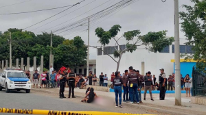 El cadáver de la activista quedó al pie del parque del barrio Paraíso.