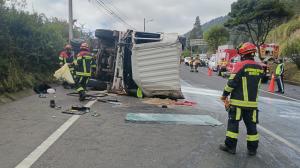 Accidente de tránsito en la avenida Simón Bolívar