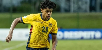 Luis Fragozo jugador de la Selección Sub 17 de Ecuador.