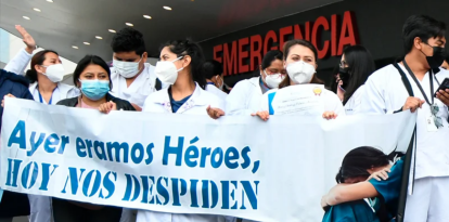 Gremio médico rechaza despidos y advierte consecuencias graves en la atención de salud en Ecuador
