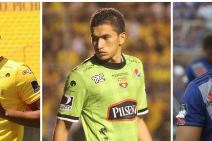 Frickson Erazo, Ayrton Morales y Pedro Quiñónez, futbolistas emprendedores.