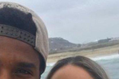 Oswaldo Vargas con su esposa Saray Valdéz