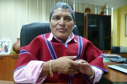 Luis Alfonso Chango, presidente vitalicio de Mushuc Runa, espera que se investigue el caso de la entrega de cheques por parte de Francisco Egas.