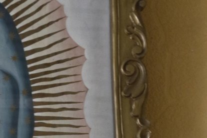 La imagen de la Virgen de Guadalupe en el templo de La Prosperina.