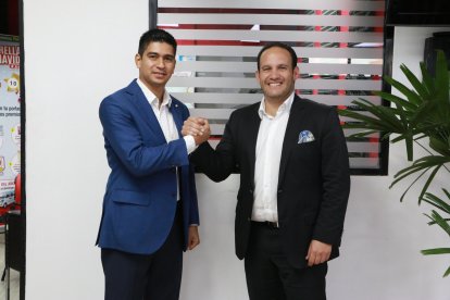  El binomio ganador: Jaime Estrada, vicepresidente y Francisco Egas, presidente. 