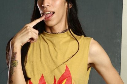  ‘La Brandon’, personaje que ganó fama en redes sociales por sus videos virales. 