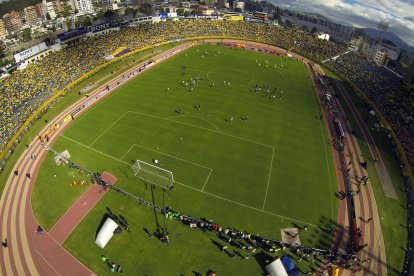  Los estadios de Quito, como el Olímpico Atahualpa, están ubicados a 2.800 metros sobre el nivel del mar. 