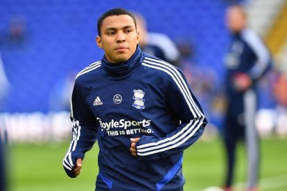 Jefferson Montero cuando vestía la camiseta del Birmingham de Inglaterra.
