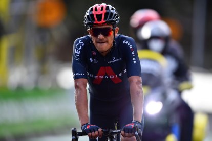 El ecuatoriano pasó segundo la meta en la primera etapa de la Vuelta a España 2020.
