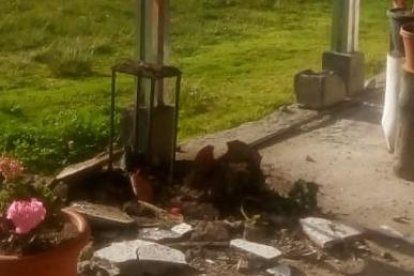 En algunas casas de Rumiñahui hubo pequeñas afectaciones por el sismo.