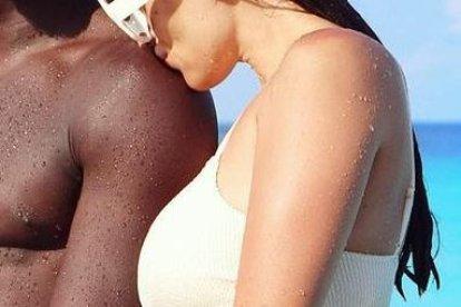 Felipe Caicedo y su guapa esposa la española María García.