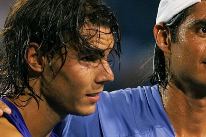 Rafael Nadal y Nicolás Lapentti se enfrentaron por última vez en el Masters de Cincinatti de 2008.