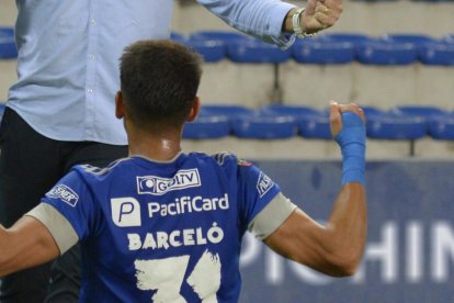 El estratega de Emelec, Ismael Rescalvo, ha recuperado la felicidad.