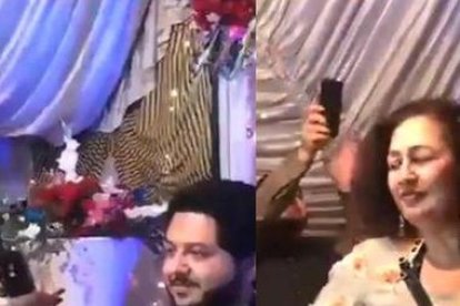 La suegra, el novio y el particular regalo de bodas.