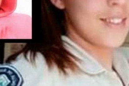 Belén San Román y el hombre que habría difundido los videos íntimos, su expareja. El acoso sufrido la llevó a suicidarse.