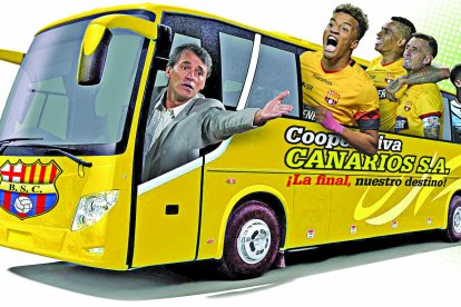 El Bus de Fabián Bustos que tiene ilusionado a la hinchada amarilla.
