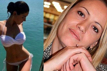 La instagramer, en una de sus fotos subidas a la red social, y su madre asesinada.