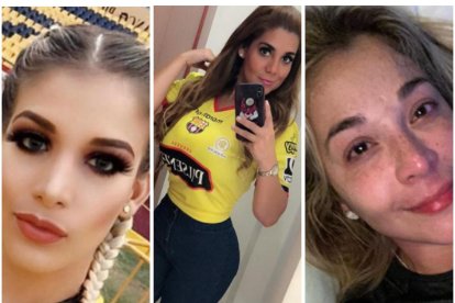 Mafer Pérez, Sofía Caiche y Catherine Velastegui son algunas de las 'famosillas' que festejaron el triunfo de Barcelona.