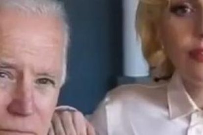 La cantante junto al presidente electo de su país, Joe Biden.