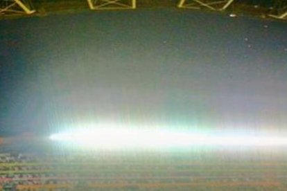 Las luminarias de la discordia son las que estaban en el estadio Monumental.