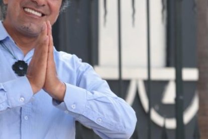 Yaku Pérez, candidato por Pachakutik.