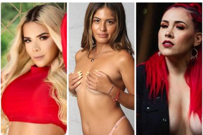 Mafer Vargas, Evelyn Villegas y Belen la ´Roja´Alvarado.